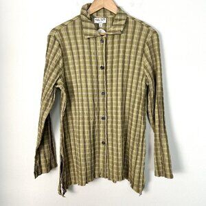 Vintage 90s Y2K‎ Deadstock Monika Turtle Moonbeam Blouse Button Up Size Medium